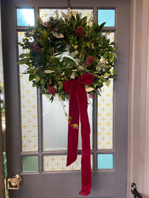Home for Christmas Door Wreath