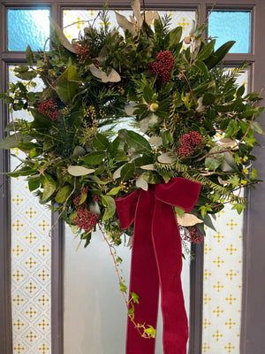Home for Christmas Door Wreath