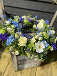 Wreath Ring White,Blue,Purple